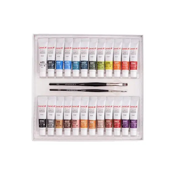 Camel Artist Acrylic Colour Set 24 x 9ml Camel